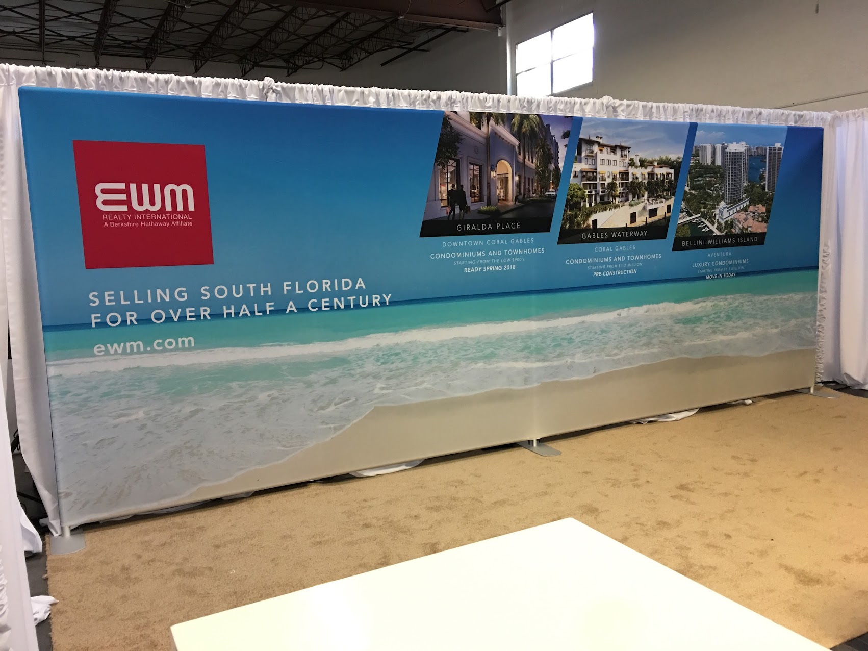 Step and Repeat Tension Fabric Miami